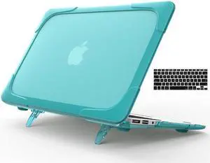 MacBook Air 11 Inch Case with Kickstand Rubberized Hard Plastic Cover Shock Proof Matt Protective Case with Keyboard Cover for Laptop MacBook Air 11.6 Inch Model: A1370 A1465