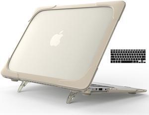 MacBook Air 11 Inch Case with Kickstand Rubberized Hard Plastic Cover Shock Proof Matt Protective Case with Keyboard Cover for Laptop MacBook Air 11.6 Inch Model: A1370 A1465
