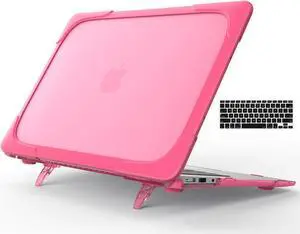 MacBook Air 11 Inch Case with Kickstand Rubberized Hard Plastic Cover Shock Proof Matt Protective Case with Keyboard Cover for Laptop MacBook Air 11.6 Inch Model: A1370 A1465
