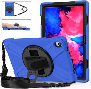Case for Lenovo Tab P11 Plus / P11 11 inch 2022 2021 2020 Model TB-J606F / TB-J606X / TB-J616F / TB-J607F with Kickstand, Hand Strap and Shoulder Strap Shockproof Protective Cover