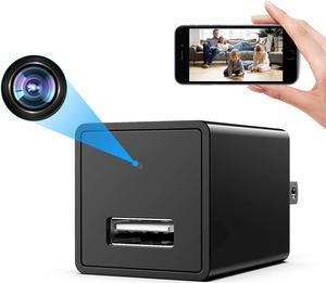 hd 4k wifi usb wall charger camera with audio
