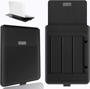 15.6 inch Laptop Sleeve Case with Laptop Stand, Computer Shock Resistant Bag with Mouse Pad for MacBook Pro 16" 15" 15.6" Dell Lenovo HP Asus Acer Samsung Sony Chromebook Computer