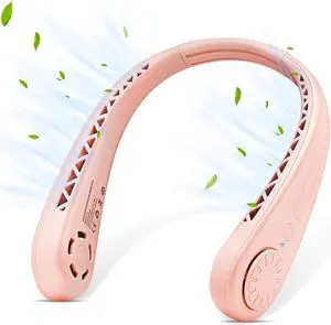 The Portable Neck Fan From Popular Earphone Design, The Leafless Neck Fan Perfect For Personal Fan,with Features,Like USB Mini Fan, Ultra-Quiet, Battery Powered Fan, Suitable For Outdoor Sports
