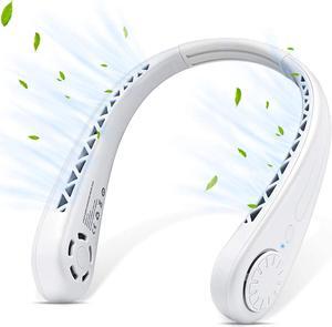 The Portable Neck Fan From Popular Earphone Design, The Leafless Neck Fan Perfect For Personal Fan,with Features,Like USB Mini Fan, Ultra-Quiet, Battery Powered Fan, Suitable For Outdoor Sports