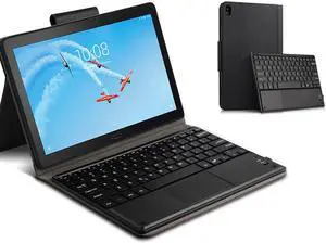PU Leather Cover Wireless Touchpad Keyboard Case with Pen Holder for Lenovo Tab P10 10.1 inch TB-X705F TB-X705L