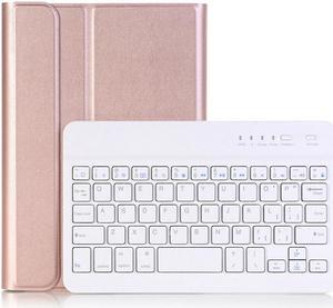 Keyboard Case for Samsung Galaxy Tab S6 Lite 10.4 inch 2020 Model SM-P610 (Wi-Fi) SM-P615 (LTE), Soft TPU Back Cover with Pencil Holder Detachable Wireless Bluetooth Keyboard