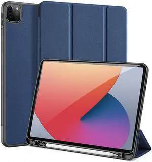 Case for iPad Pro 11 inch 2021 (3rd Generation) with Pencil Holder, Support iPad 2nd Pencil Charging,Soft TPU Back Slim Trifold Protective Case Cover for iPad Pro 11" 2021