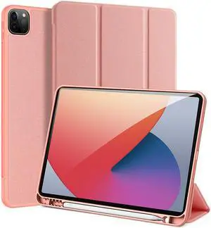 Case for iPad Pro 11 inch 2021 (3rd Generation) with Pencil Holder, Support iPad 2nd Pencil Charging,Soft TPU Back Slim Trifold Protective Case Cover for iPad Pro 11" 2021