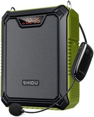 Bluetooth Voice Amplifier, 25W Rechargeable PA System with Wireless Headset Microphone Waterproof Speaker Power Bank for Outdoor, Teacher, Beach