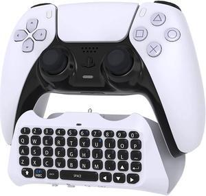 PS5 Controller Keyboard Keypad - Wireless Bluetooth Game Chatpad Keyboard, 47 Keys Keypad - Built-In Speaker & 3.5mm Headset Audio Jack for Playstaion 5 Dualsense Game Controller