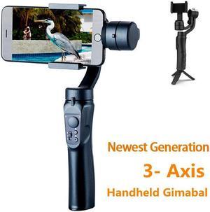 3-Axis Gimbal Stabilizer for iPhone 12 11 PRO MAX X XR XS Smartphone Vlog Youtuber Live Video Record with Sport Inception Mode Face Object Tracking Motion Time-Lapse
