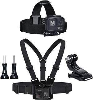 Chest Mount Harness Chesty Head Mount Strap Kit Compatible with GoPro Hero 9, 8 Black, Hero 7, 6, 5, 4, Session, 3+, 3, 2, 1, Hero (2018), Fusion, DJI Osmo Action Cameras Chest Mount Harness Chesty Head Mount Strap Kit Compatible with GoPro Hero 9, 8 Black, Hero 7, 6, 5, 4, Session, 3+, 3, 2, 1, Hero (2018), Fusion, DJI Osmo Action Cameras