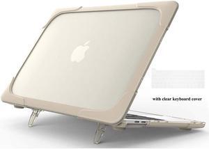 Rubberized Protective Case with Foldable Stand & Keyboard Cover for Apple Macbook Pro 16 inch 2021 2020 2019 Model A2141 with Touch Bar and Touch ID