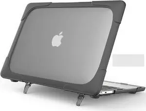 MacBook 12 Inch Case with Retina Display Model A1534 / A1931 (Version 2017/2016/2015) Slim Rubberized [Dual Layer] Hard Cove with Foldable Kickstand & Keyboard Cover