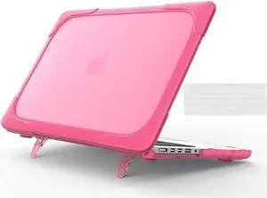MacBook 12 Inch Case with Retina Display Model A1534 / A1931 (Version 2017/2016/2015) Slim Rubberized [Dual Layer] Hard Cove with Foldable Kickstand & Keyboard Cover