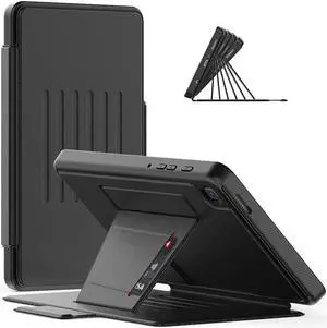 Magnetic Case for Samsung Galaxy Tab A7 Lite 8.7 inch 2021 Model: SM-T220/T225/T227, Multi-Angle Viewing Smart Stand Cover with Card Pocket, Auto Wake/Sleep
