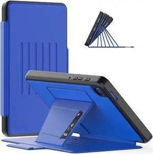 Magnetic Case for Samsung Galaxy Tab A7 Lite 8.7 inch 2021 Model: SM-T220/T225/T227, Multi-Angle Viewing Smart Stand Cover with Card Pocket, Auto Wake/Sleep