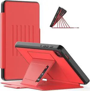 Magnetic Case for Samsung Galaxy Tab A7 Lite 8.7 inch 2021 Model: SM-T220/T225/T227, Multi-Angle Viewing Smart Stand Cover with Card Pocket, Auto Wake/Sleep