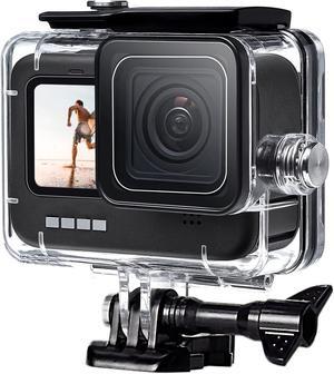 60M Waterproof Case for GoPro Hero 10 Black / Hero 9 Black, Protective Underwater Dive Housing Shell with Bracket Accessories for Go Pro Hero10 Hero9 Action Camera