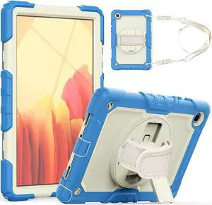 Samsung Galaxy Tab A7 Case 2020 SM-T500 / T505 / T507 with Screen Protector for Kids | Full Body Shockproof Cover for 10.4 Inch Tab A7 with S Pen Holder Stand Hand Strap Shoulder Strap
