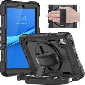 Case for Lenovo Tab M8 8 inch FHD 2020 TB-8705F TB-8705N, Lenovo Tab M8 (2nd Gen) 8'' HD 2019 TB-8505X TB-8505F, Lenovo Smart Tab M8 TB-8505FS Cover w/ Pen Holder Screen Protector Stand Shoulder Strap