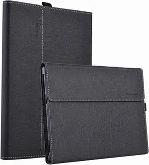 For Microsoft Surface Pro 8 Case - Premium PU Leather Stand Cover with Multiple Angle Viewing / Pen Holder for Surface Pro 8 13 inch 2021