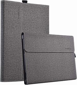 For Microsoft Surface Pro 8 Case - Premium PU Leather Stand Cover with Multiple Angle Viewing / Pen Holder for Surface Pro 8 13 inch 2021