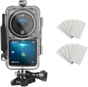 Waterproof Housing Case Kit For DJI Action 2 Action Camera Accessories Waterproof Cover 45M Diving Housing Protective Shell Dive Case + + Anti-Fog Insert