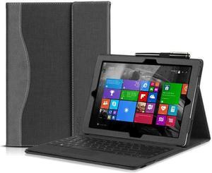 Protective Case for Microsoft Surface Go 3 2021 / Surface Go 2 2020 / Surface Go 2018 - Multi-Angle Portfolio Business Cover with Pen Holder, Compatible with Type Cover Keyboard