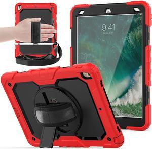 iPad Air 3 10.5 Case 2019 / iPad Pro 10.5 Case 2017, Rugged Heavy Duty Shockproof Protective Cover Case with Rotating Kickstand for iPad Air (3rd Gen) 10.5" 2019 / iPad Pro 10.5" 2017