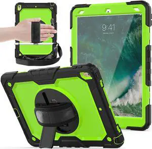 iPad Air 3 10.5 Case 2019 / iPad Pro 10.5 Case 2017, Rugged Heavy Duty Shockproof Protective Cover Case with Rotating Kickstand for iPad Air (3rd Gen) 10.5" 2019 / iPad Pro 10.5" 2017