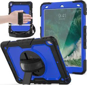 iPad Air 3 10.5 Case 2019 / iPad Pro 10.5 Case 2017, Rugged Heavy Duty Shockproof Protective Cover Case with Rotating Kickstand for iPad Air (3rd Gen) 10.5" 2019 / iPad Pro 10.5" 2017