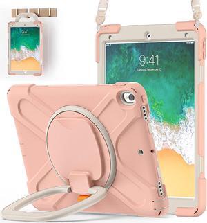 iPad Air 3 10.5 Case 2019,iPad Pro 10.5 Case 2017 for Kids,- Heavy Duty Shockproof Case Cover with Pencil Holder,Rotating Stand/Hand Strap,Shoulder Strap for iPad Air 3rd Gen case 10.5