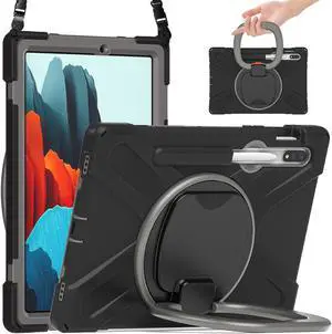 Case for Samsung Galaxy Tab S7 11 Inch 2020 Heavy Duty Shockproof Cover with Pen Holder Kickstand Hand Shoulder Strap for Samsung Tab S7 11 Inch 2020 SM-T870 SM-T875 SM-T876