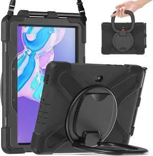 Samsung Galaxy Tab Active PRO 10.1 Case, Heavy Duty Rugged Shockproof Drop Protection Cover with 360 Stand, Handle Hand Strap & Shoulder Strap for Galaxy Tab Active PRO 10.1 inch SM-T540/T545/T547