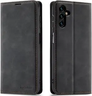 Samsung Galaxy A13 5G Case, Premium PU Leather Cover TPU Bumper with Card Holder Kickstand Hidden Magnetic Shockproof Flip Wallet Case (Not Fit for Galaxy A13 4G)