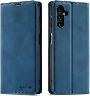 Samsung Galaxy A13 4G Case, Premium PU Leather Cover TPU Bumper with Card Holder Kickstand Hidden Magnetic Shockproof Flip Wallet Case (Not Fit for Galaxy A13 5G)