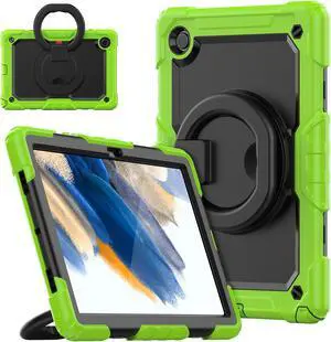 Case For Samsung Galaxy Tab Tab A8 10.5 inch 2022 with Screen Protector and Pen Holder, Shockproof Hard Protective Kids Cover for Galaxy Tab A8 10.5 inch SM-X200 SM-X205 SM-X207 with Rotatable Stand