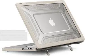 MacBook Pro 16 inch Case 2021 2022 Release A2485 M1 Pro/Max with Liquid Retina XDR Display Touch ID, Heavy Duty Plastic Hard Shell Case with Fold Kickstand & Keyboard Cover Skin
