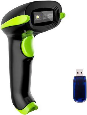 Wireless 2D Barcode Scanner, 3 in 1 Compatible with Bluetooth Function & 2.4GHz Wireless & Wired Connection, Connect Smart Phone, Tablet, PC, USB Image Bar Code Reader For QR PDF417 Datamatrix