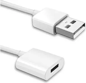 Charging Adapter Cable for Apple Pencil Male to Female Flexible Connector (3 Feet)