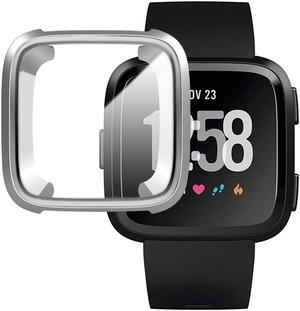 [New Version] Case for Fitbit Versa Soft TPU Protective Full Cover Shell Bumper Case Protector for Fitbit Versa Smartwatch