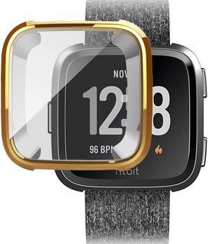 [New Version] Case for Fitbit Versa Soft TPU Protective Full Cover Shell Bumper Case Protector for Fitbit Versa Smartwatch