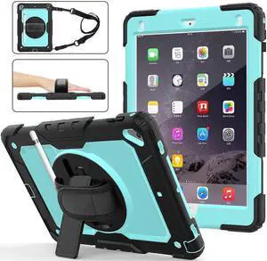 iPad 9.7 2018 2017 Case iPad Air 2 Case iPad Pro 9.7 Case Heavy Duty Rugged Shockproof Protective Hard Case Cover For for Apple iPad 6th / 5th Generation / iPad Air 2 / iPad Pro 9.7 inch