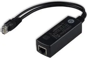 IEEE 802.3af Micro USB Active PoE Splitter Power Over Ethernet 48V to 5V 2.4A for Tablets, Dropcam or Raspberry Pi (48V to 5V 2.4A)