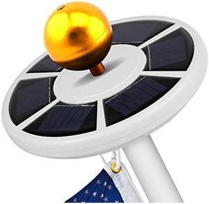Flag Pole Lights Solar Powered, American Flag Pole Light Weatherproof Auto ON/OFF Night Light Downlight for 15 to 25ft Flag Pole(White Light)