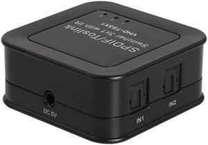 SPDIF/Toslink Digital Optical Audio Switch,Premium Quality SPDIF TOSLINK Digital Optical Audio 1x3 Splitter (One Input 3 Outputs)
