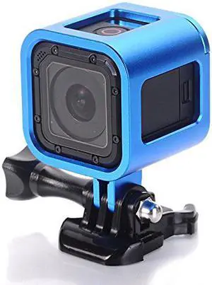 Werleo GoPro Hero4 Session hero5 Session Frame Shell Housing,CNC Aluminum Alloy Solid Protective Case Skeleton with Screw and Wrench for Gopro Hero 4 Session Hero 5 Session Black