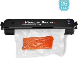 Vacuum Sealer Machine Food Sealer, Multifunction Automatic Vacuum Sealer System for Food Preservation, Led Indicator Lights, 25pcs Sealing Bags
