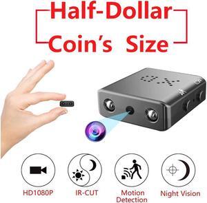 Smallest Hidden Spy Camera 1080P Mini Secret HD Conceal Nanny Video Recorder with Night Vision and Motion Detection Tiny Compact Covert Security Camera for Home Office Car Dash Inside Spying